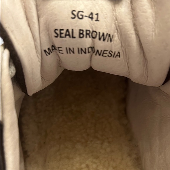 Blackstone SG 41 Brown and Tan Sheep Skin Lined Sneaker size 47/13 - Picture 7 of 10